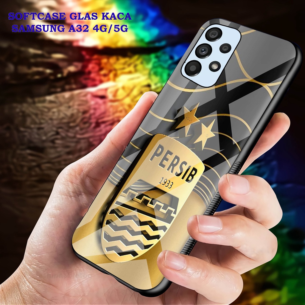Softcase Glass Kaca SAMSUNG A32 [4G]- Case Hp Pelindung Handphone SAMSUNG A32 [5G] [ A22]