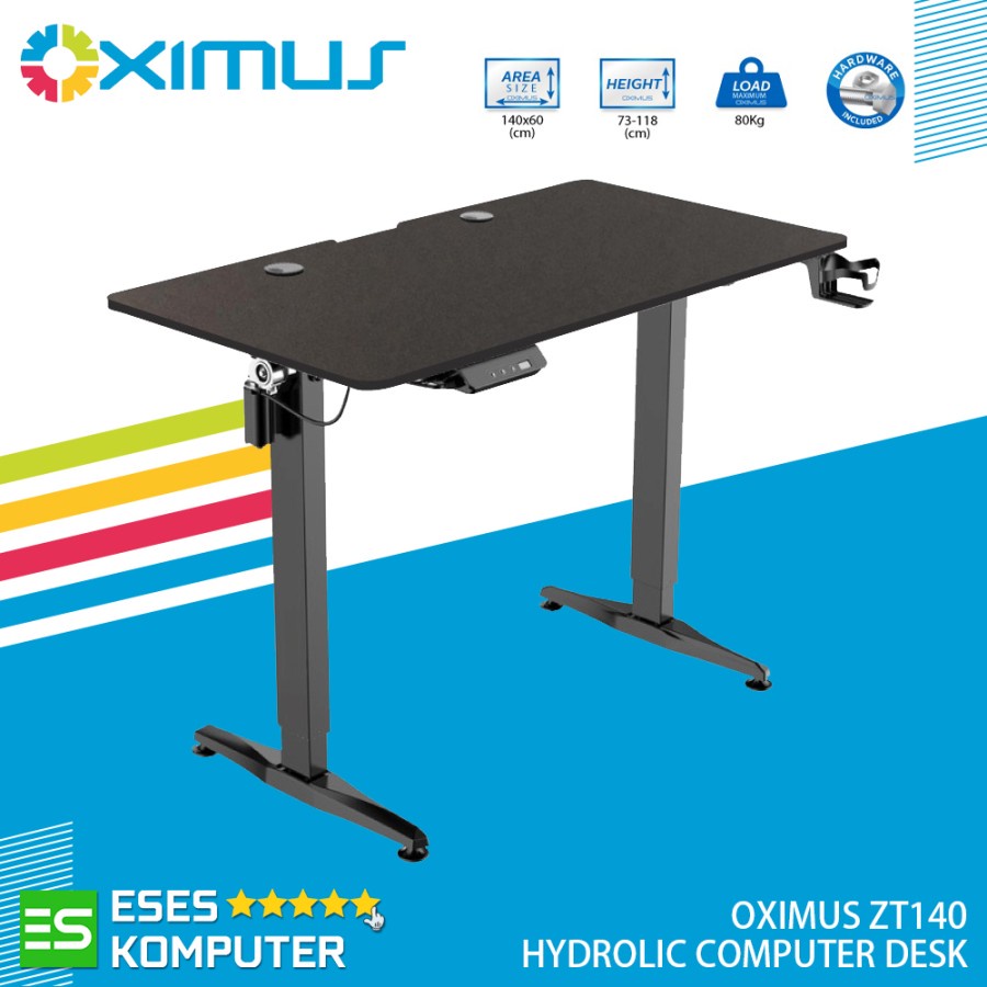 Gaming Desk OXIMUS ZT140 | Meja Electric Adjustable Komputer Computer