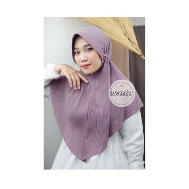 JILBAB BEGO MARYAM FULL PLISKET BERTOPI DAN TALI  TERMURAH HIJAB INSTAN PLISKET