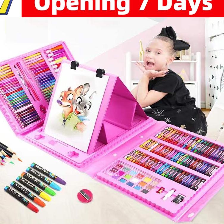 

[KODE MQGEI] Crayon Mewarnai Pensil Krayon 208 Warna Alat Menggambar atau Mewarnai