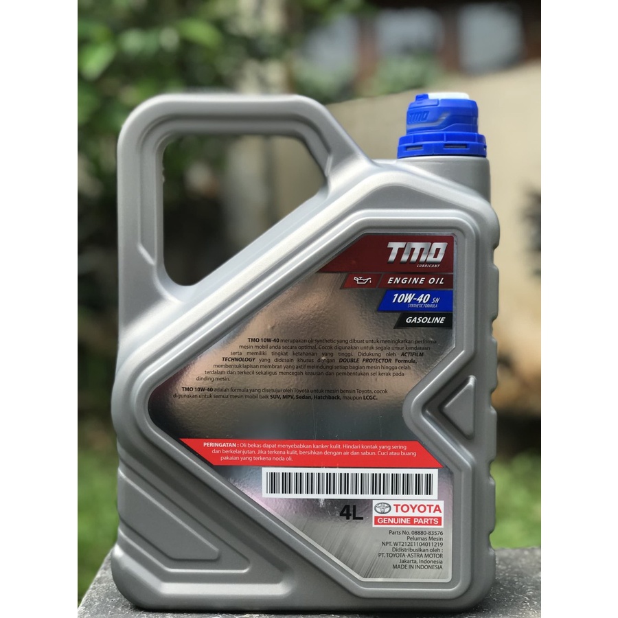 ORI NEW OLI TOYOTA TMO 10W-40 API SN GALON 4 LITER