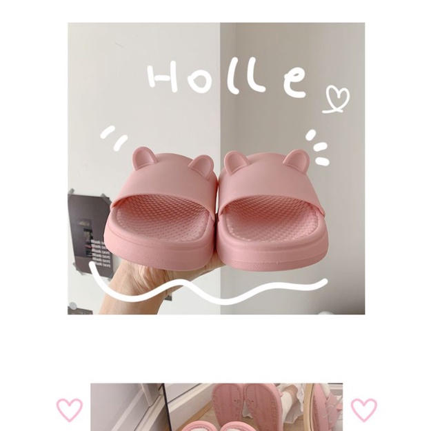 sandal rumah tebal dan empuk anti slip elastis fleksibel sandal hotel sandal flipflop lucu ala korea