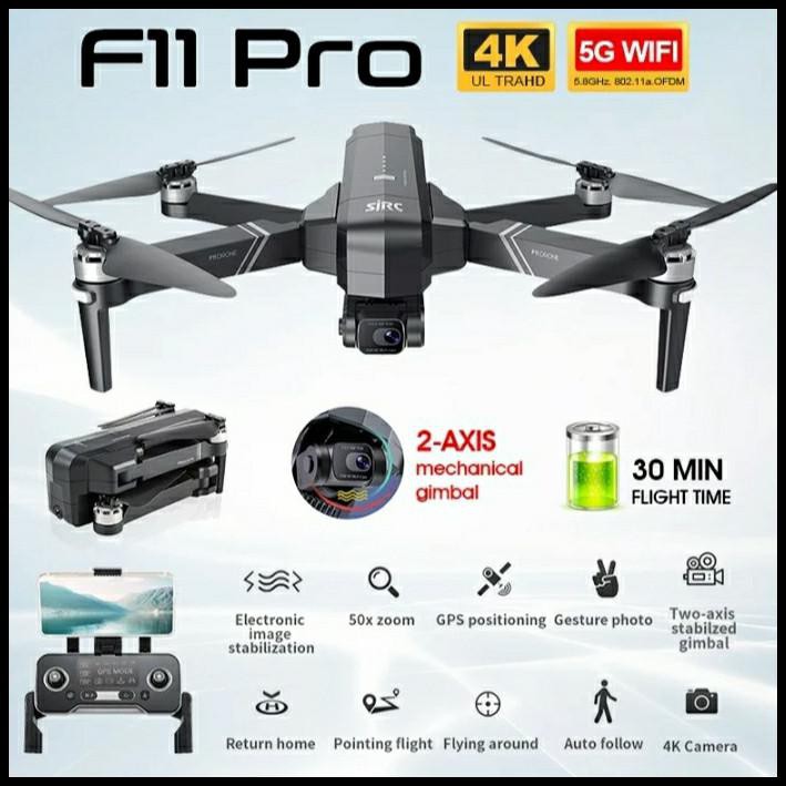 Sjrc F11 4K Pro Eis 2 Axis New Gimbal Camera