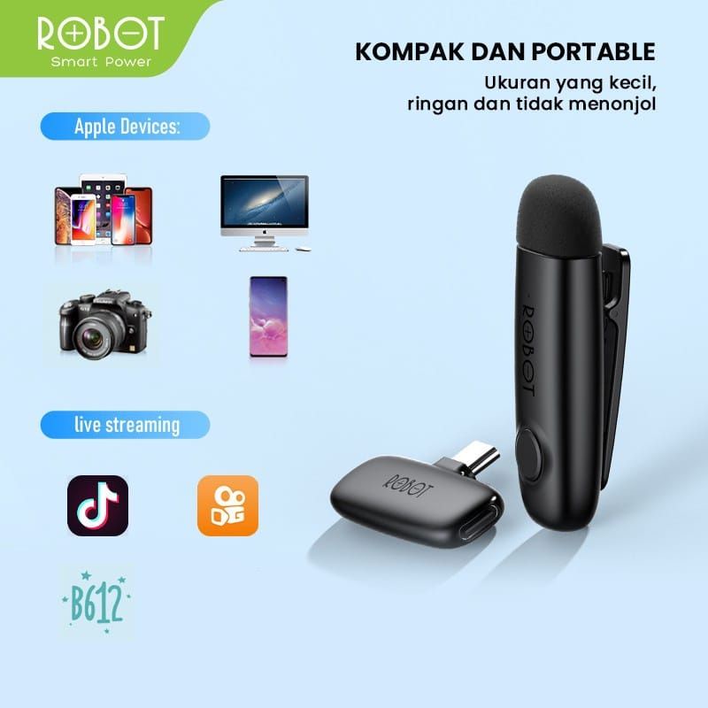 (RS20)ROBOT Wireless Connector RS20 Wireless Microphone USB C Original by Robot