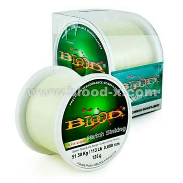 TERLARIS / Senar pancing blood match sinking 125GR