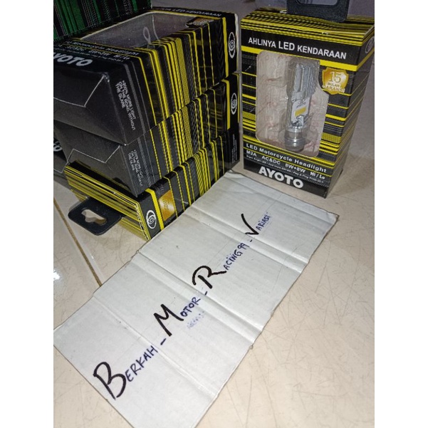 LAMPU LED depan AYOTO M2B H6 T19 mata besar(liris 6)BEBEK MATIC TERMURAH SUPER PALING TERANG ORIGINA