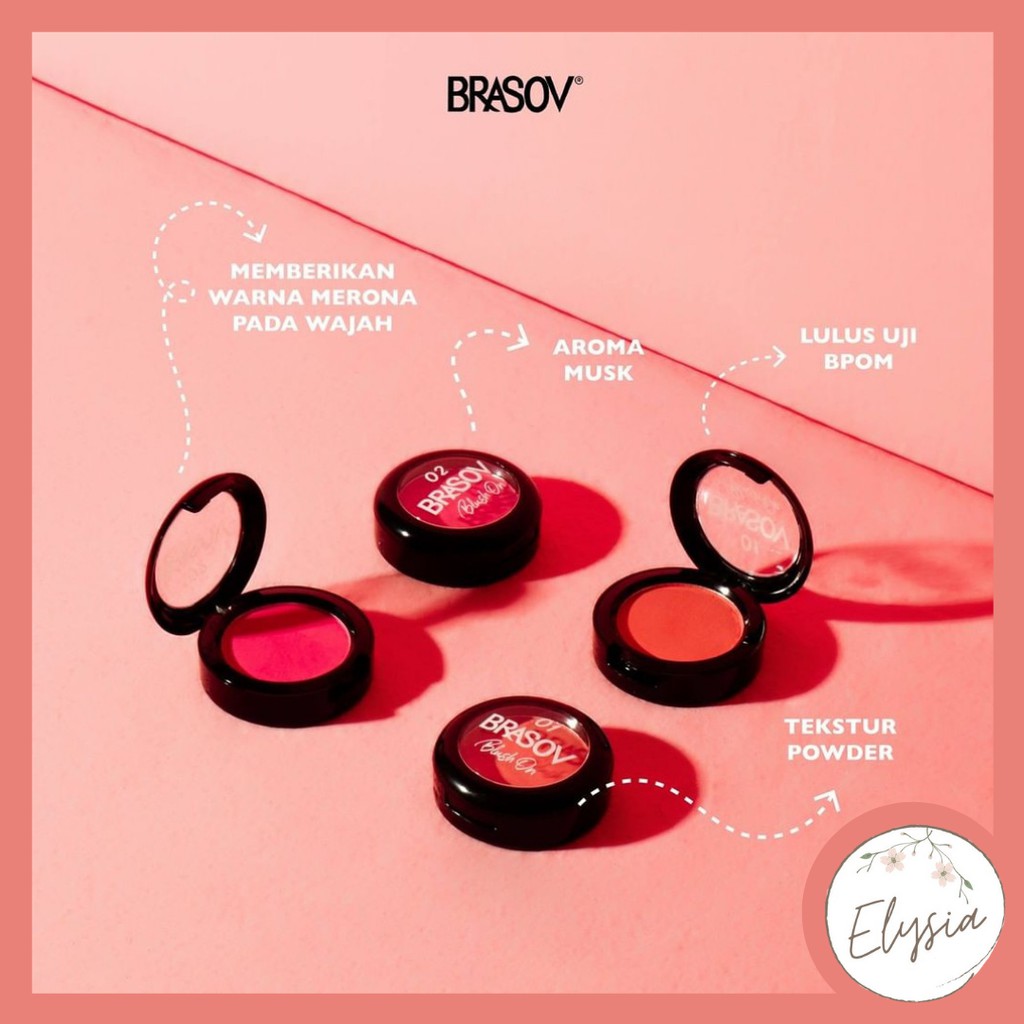 BRASOV Blush On Shade 01 &amp; 02 Pigmented Perona Pipi BPOM