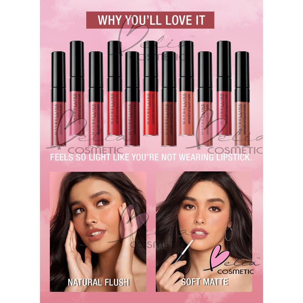 ❤ BELIA ❤ MAYBELLINE Color Sensational Liquid Matte The Nudes | Nude Lip Tint 7g | liptint maybeline