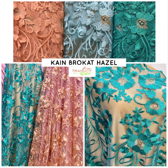 KAIN BROKAT BORDIR HAZEL