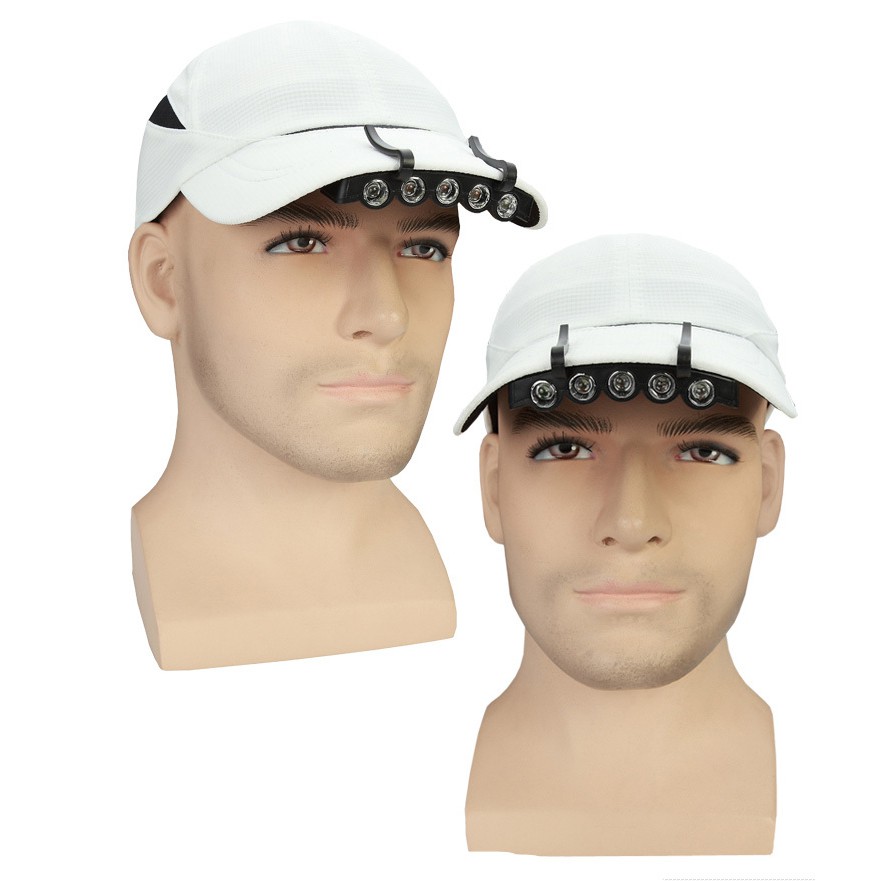 Senter Klip Topi LED Clip Headlamp black