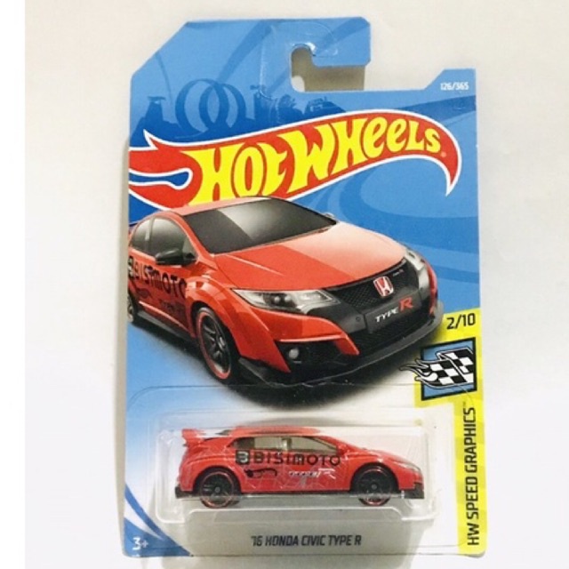 HOT WHEELS - 16 HONDA CIVIC TYPE R