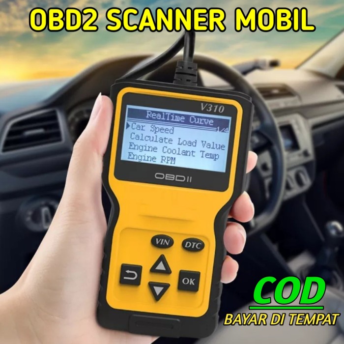 Alat Scaner Mobil OBD2 Scanner Mobil OBD II Pendeteksi Kerusakan Mobil