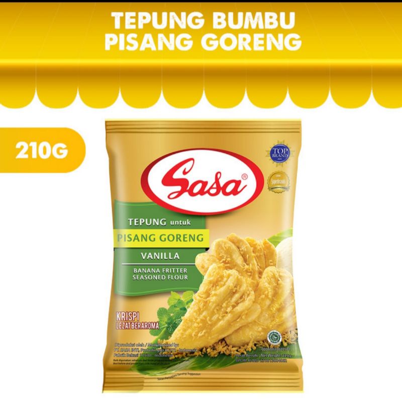 

Sasa Tepung Bumbu Pisang Goreng Vanilla 210 gram