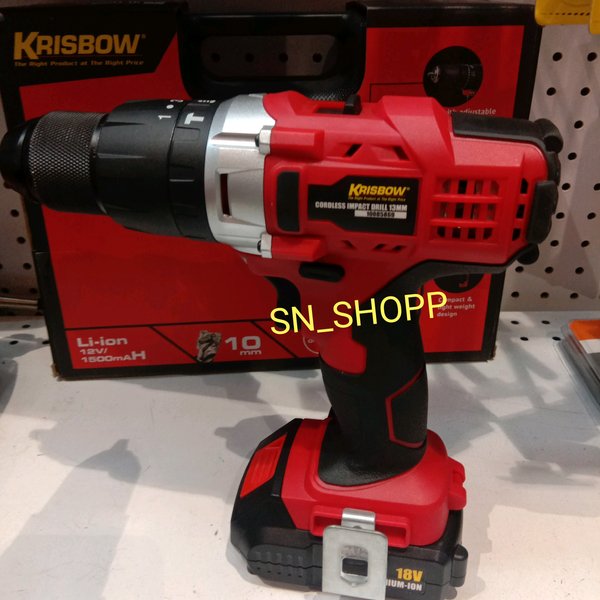 MESIN BOR CORDLESS IMPACT DRILL KRISBOW