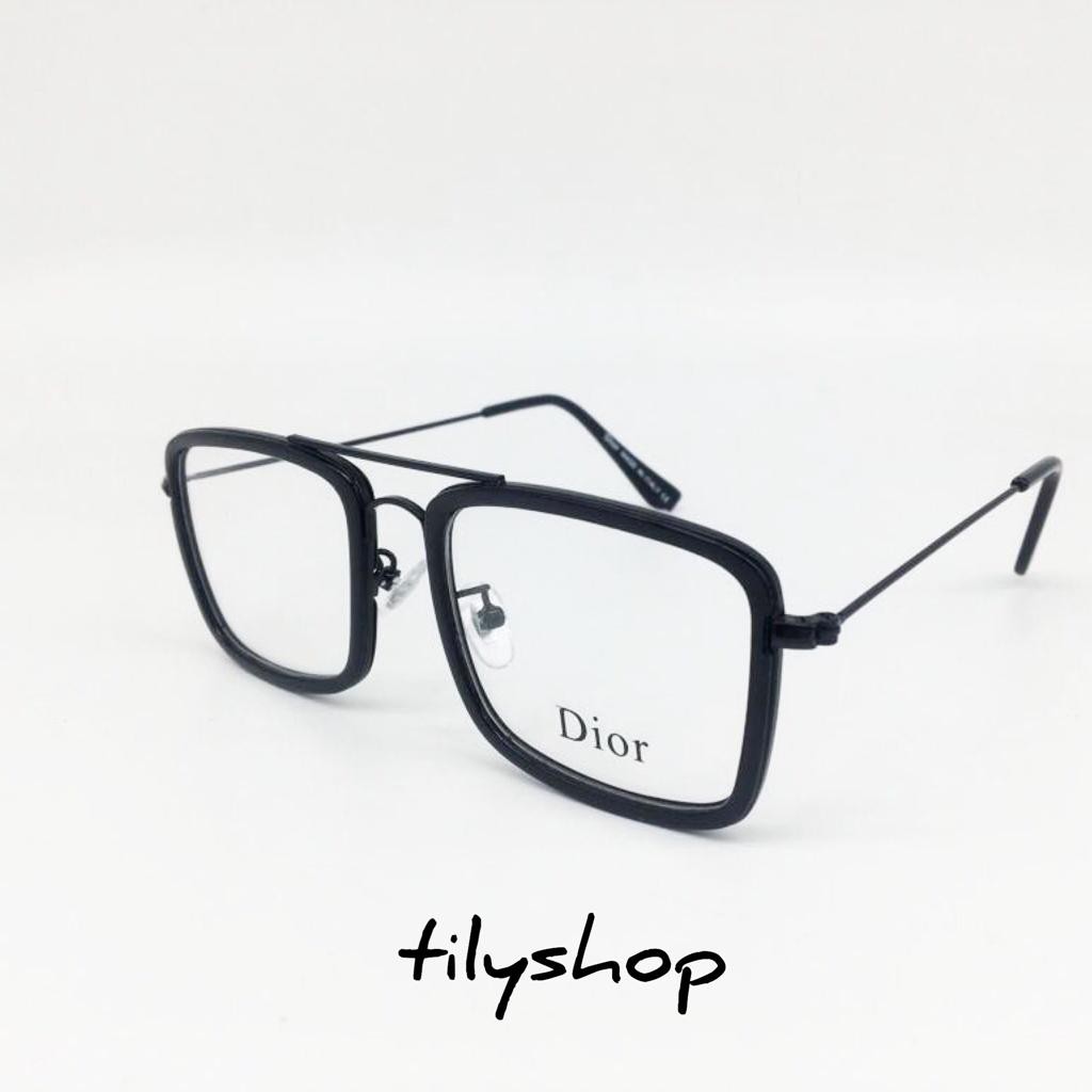 Frame Kacamata Minus Fashion Square Tony Stark Style 16006 Termurah