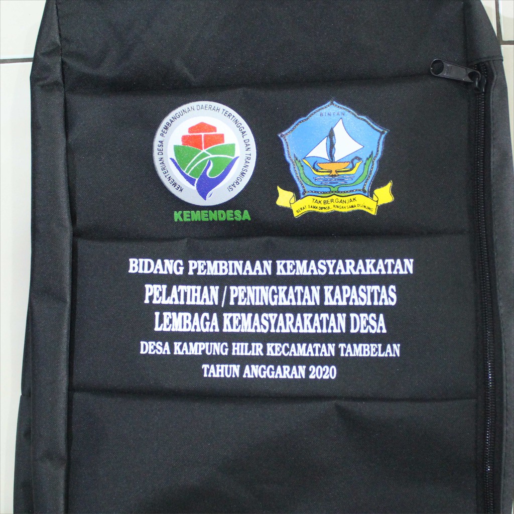 Jual Tas Seminar Ransel Pelatihan Pemerintah Kemendesa Kampung Hilir Tambelan Tas Murah Kalimantan