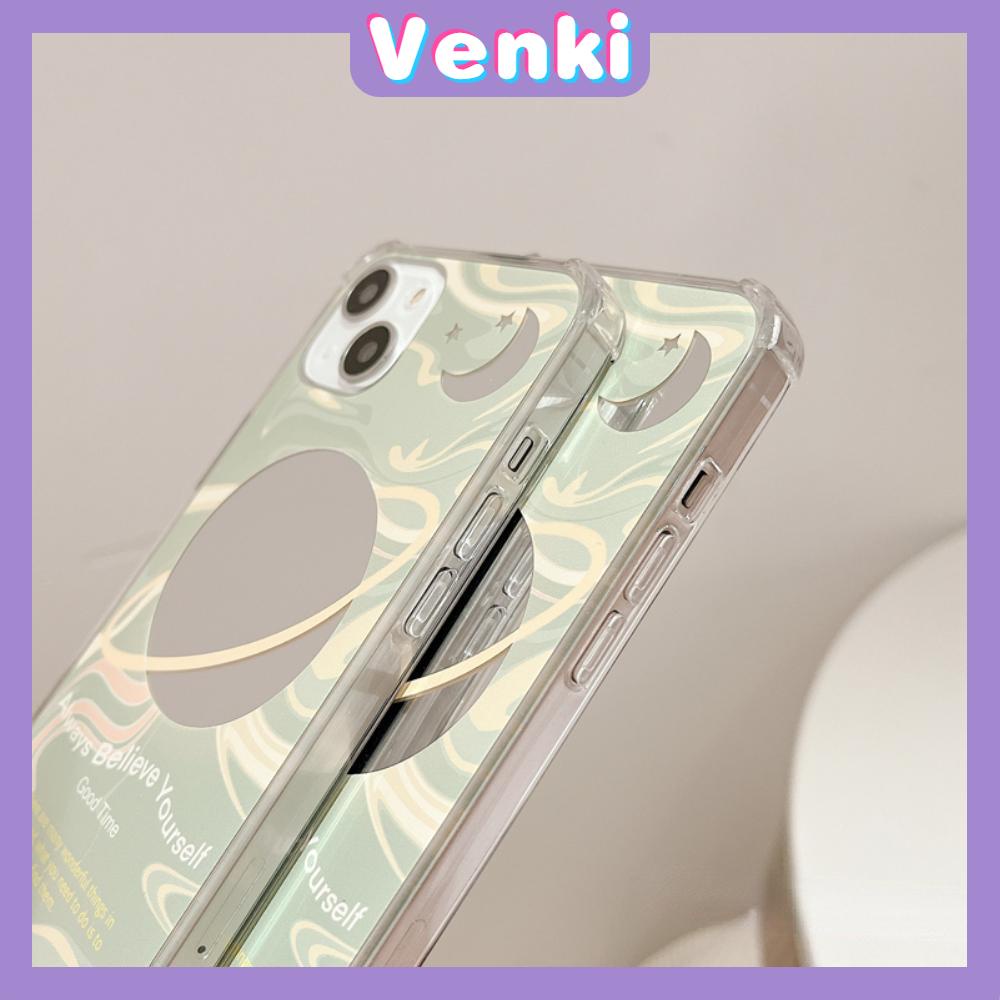 iPhone Case Acrylic Luxury Makeup Mirror Airbag Shockproof Protection Camera Moon Planet Cute Compatible For iPhone 11 iPhone 13 Pro Max iPhone 12 Pro Max iPhone 7 Plus iPhone xr