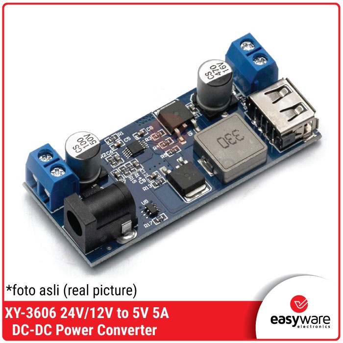 XY-3606 Power module Step Down DC to DC 5A 24V 12V to 5V Power Supply Buck Converter