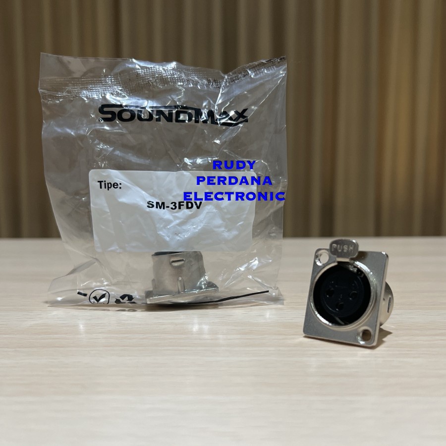 SOCKET SOKET CANON XLR BODI BODY SASIS KOTAK METAL SOUNDMAX SM-3FDV