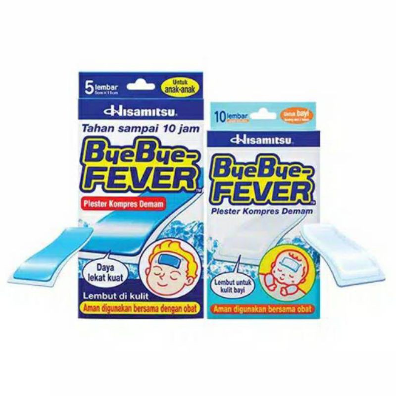 Bye bye fever anak / Bye bye fever bayi / plester kompres demam