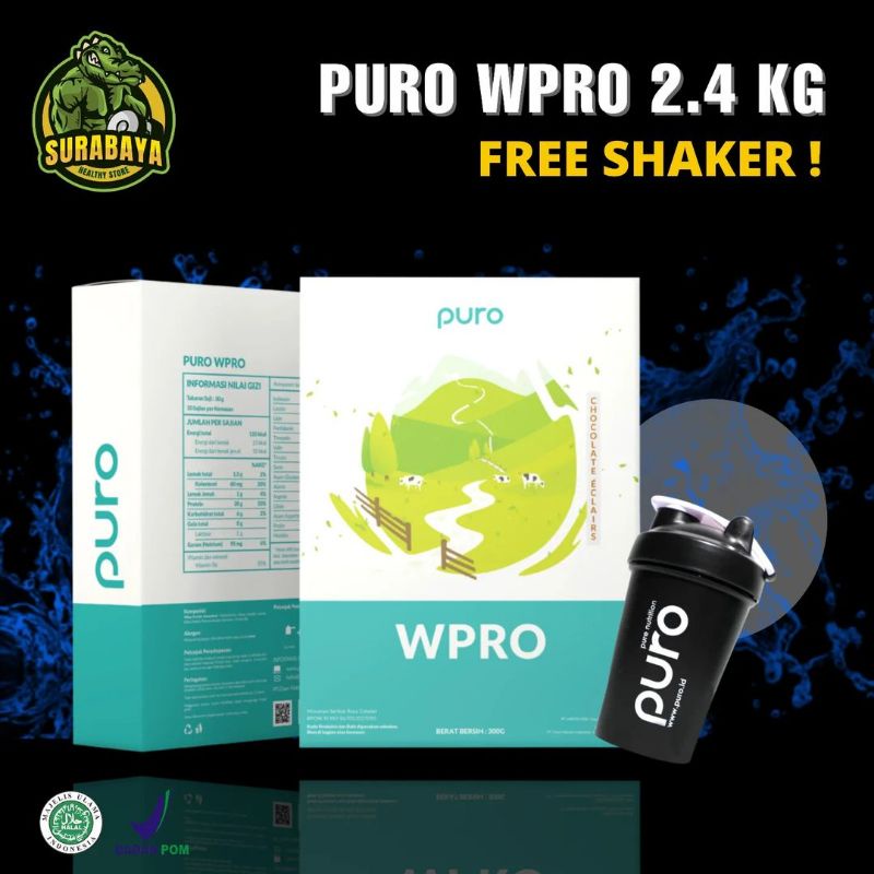 Jual Puro Wpro Whey W Pro Protein 2400 Gram Susu Diet Grass Fed Labdoor