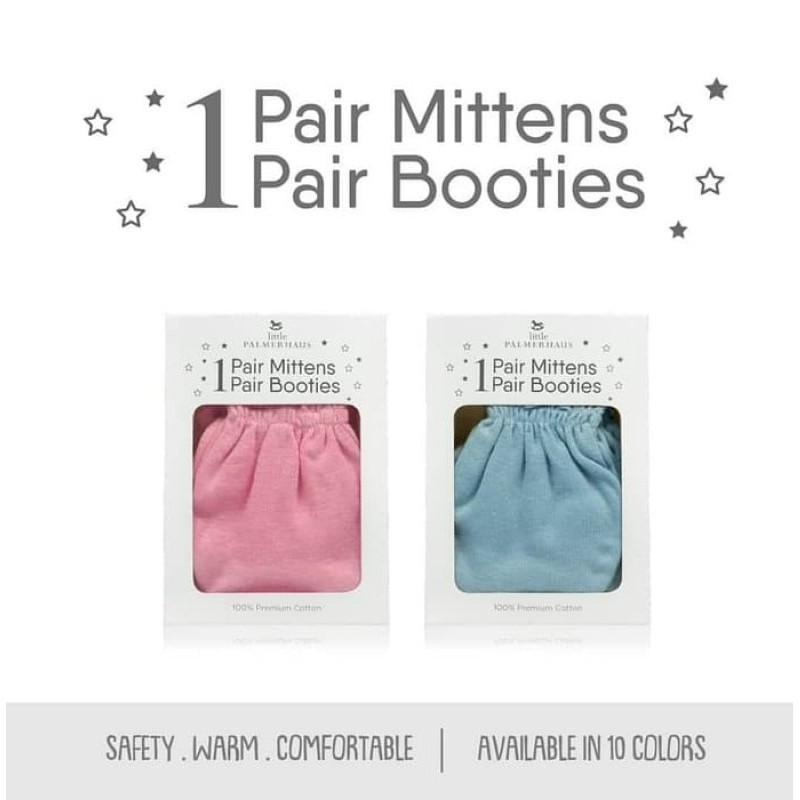 Sarung Tangan &amp; Kaki Bayi Little Palmerhaus - Mittens Booties