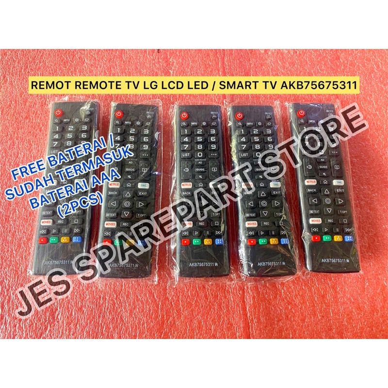 REMOT REMOTE TV LG LCD LED / SMART TV AKB75675311