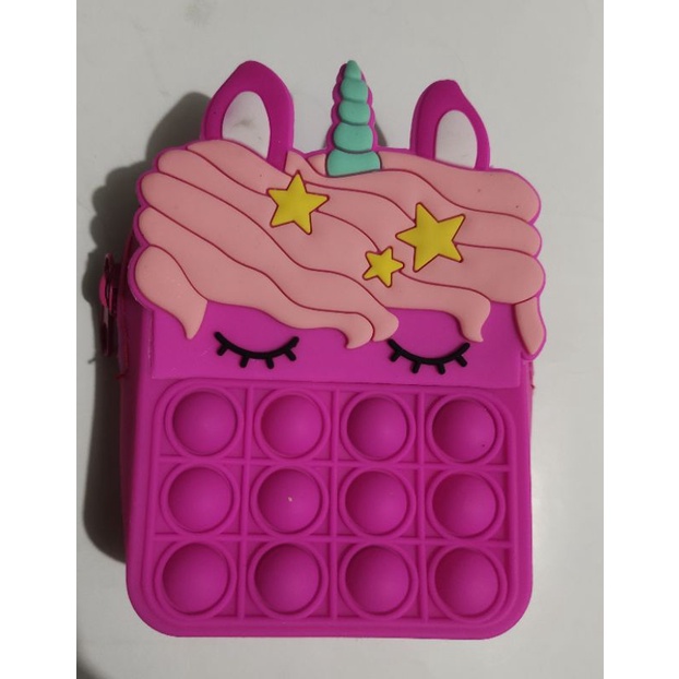 TAS ANAK PONY POP IT JELLY/ NEW SLING BAG POP IT MUAT HP-PONI PINK TUA