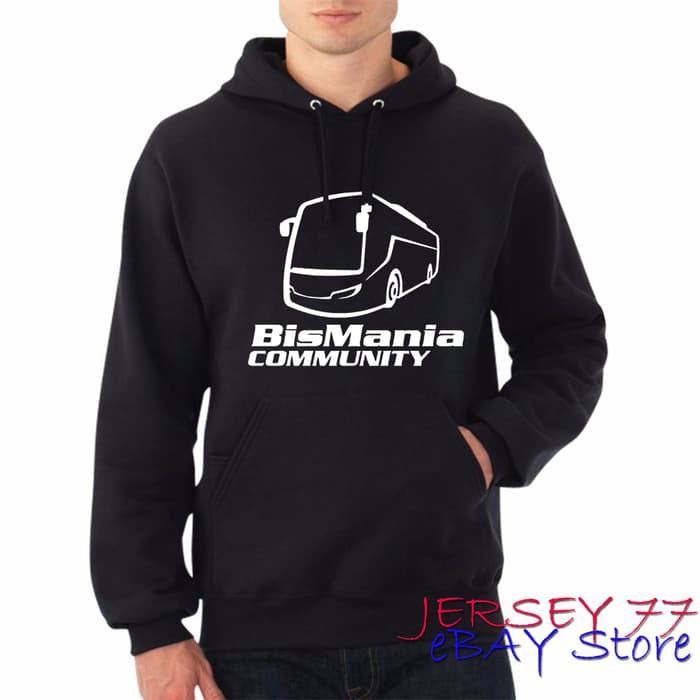 JAKET HOODIE BISMANIA COMMUNITY SWEATER BUS MANIA BUSMANIA