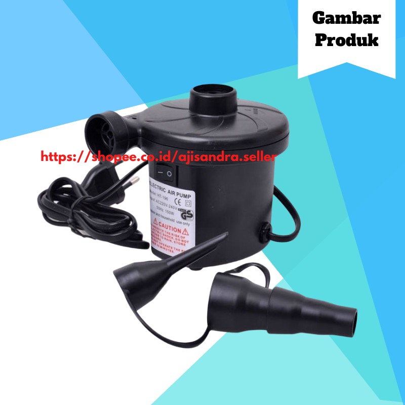 Pompa Portable Electrik Vacum Listrik Air Pump Pompa Kasur Angin dan Kolam Renang