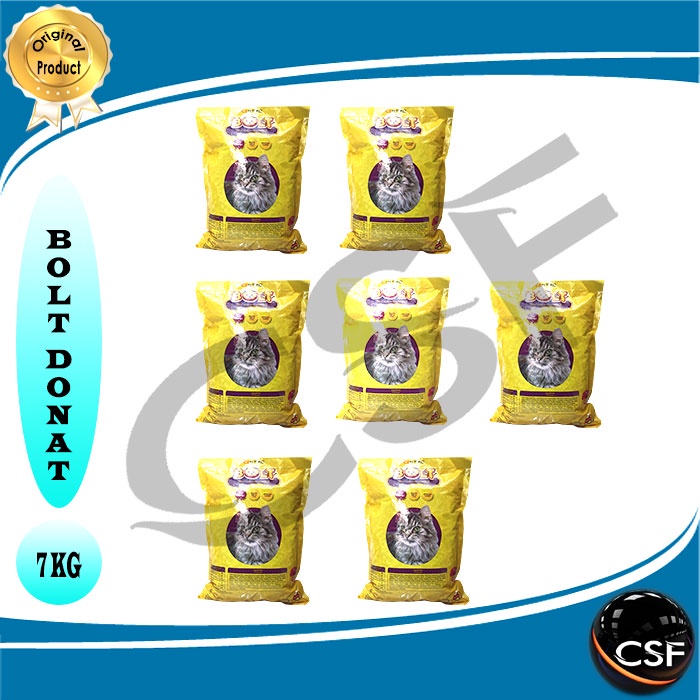 Makanan kucing bolt tuna donat 7kg Grab gosend