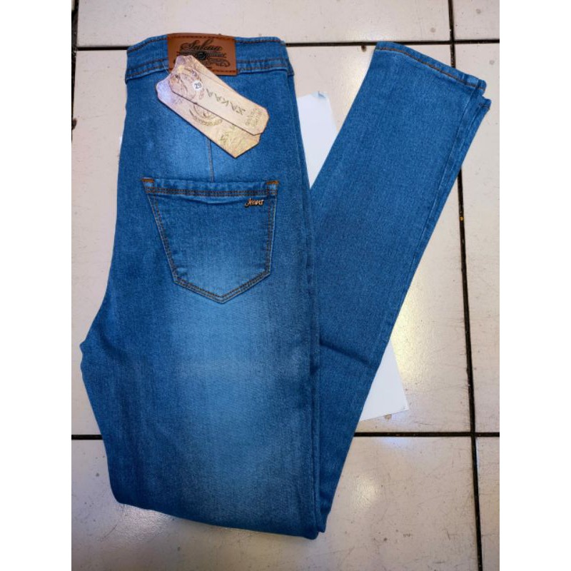 Celana jeans wanita haight waist premium size 27-34