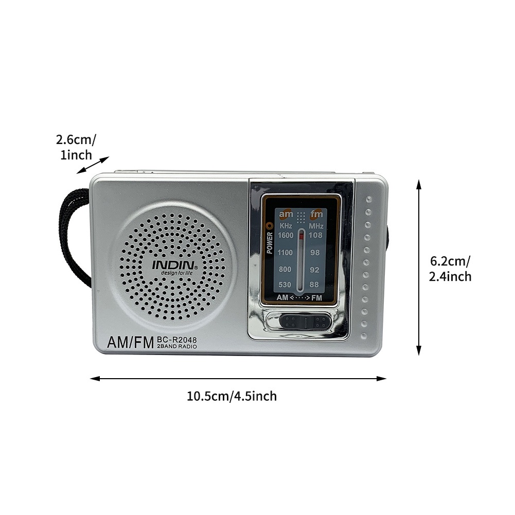 Baru AM FM Radio Radio Mini Radio Portable Untuk mendengarkan berita/radio/musik