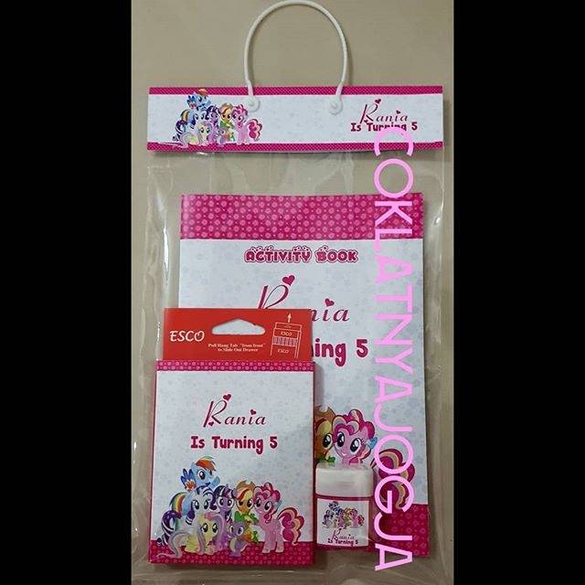 

(PO 13hr kerja, MIN 12) Birthday Goodie Bag isi buku, pensil warna box dan rautan