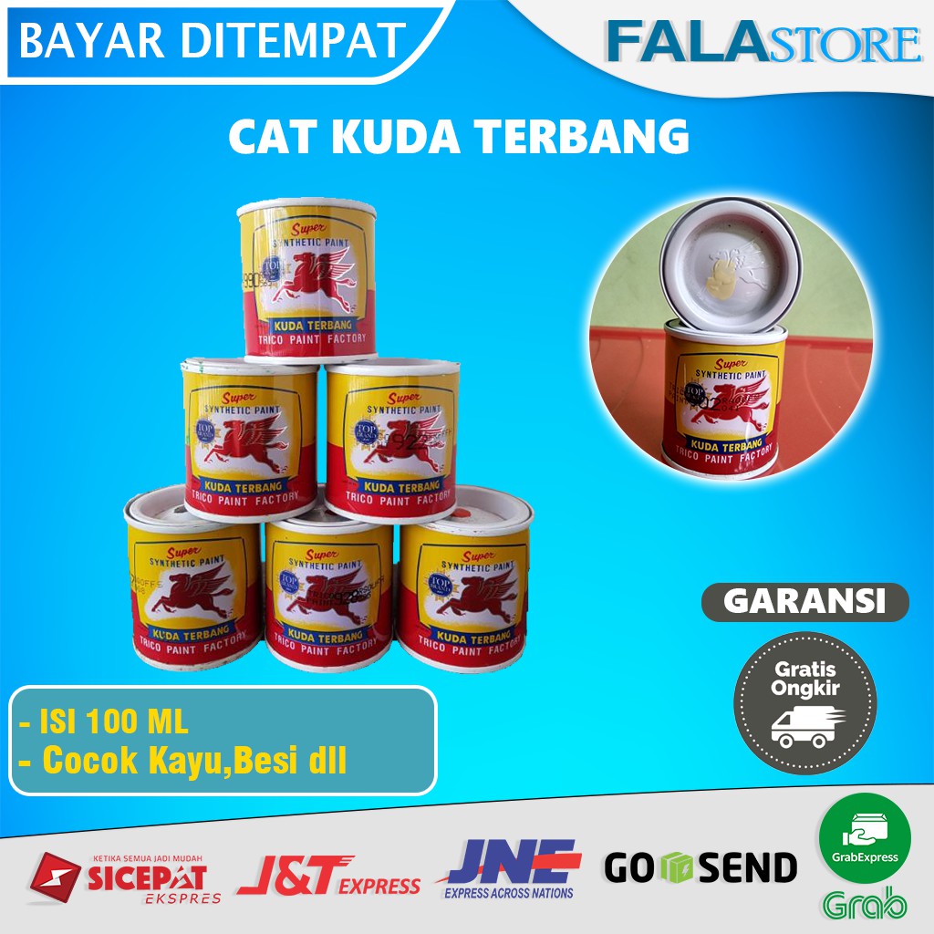 

Cat Minyak Kuda Terbang Terbang Kecil 100 ml Kayu Besi Plastik Anti Karat