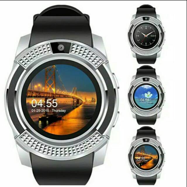 Smartwatch V8 sport support sim card card memory android