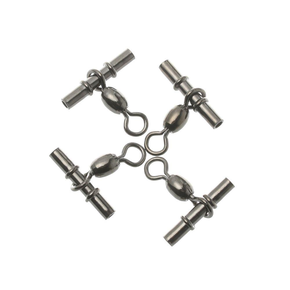 Chookyy 10pcs /set Tabung Memancing Putar Cross line Brass Barrel Aksesoris Pancing Cross-line Brass Head