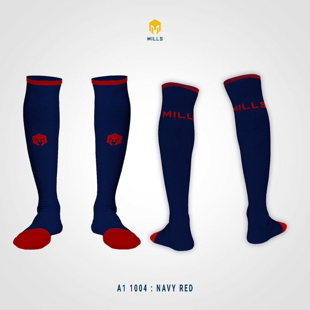 MILLS Kaos Kaki Olahraga Sepakbola Futsal Soccer Socks A1.1004 Original