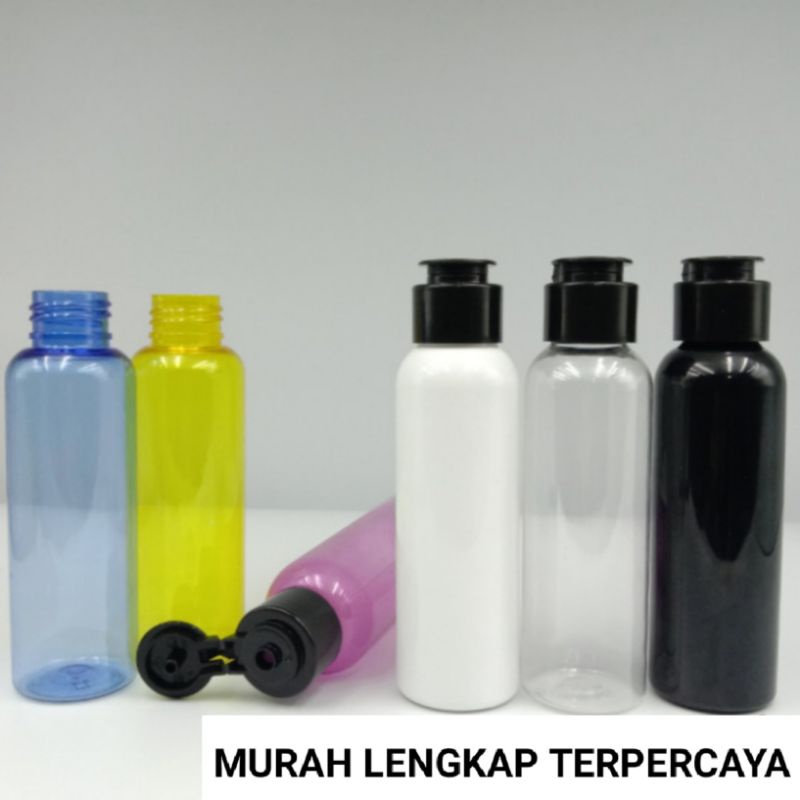 BOTOL FLIPTOP 100ML VARIAN BR 100 ML FLIPTOP JAMUR HITAM BOTOL 100 ML FLIPTOP JAMUR