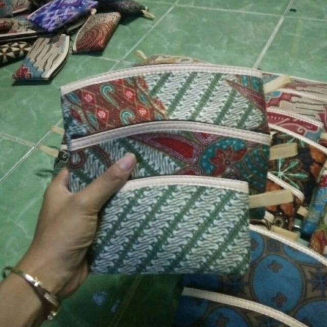 souvenir dompet batik 3 anak