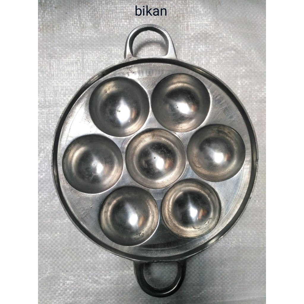 CETAKAN KUE BIKAN BIKANG ISI 7 ALUMUNIUM BERKUALITAS ANTI LENGKET