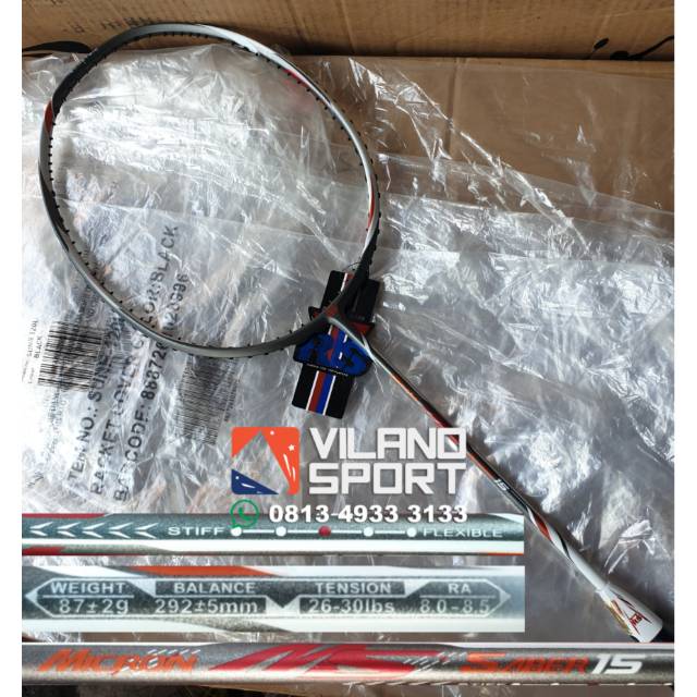 Raket Badminton RS Micron Saber 15 White/Grey