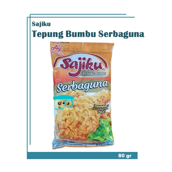 

Sajiku Tepung Bumbu Serba Guna 80 gr Masak Instan Renyah Serbaguna