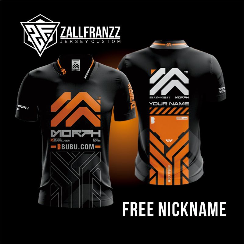 Jersey Kaos Gaming TEAM MORPH Custom Free Nickname