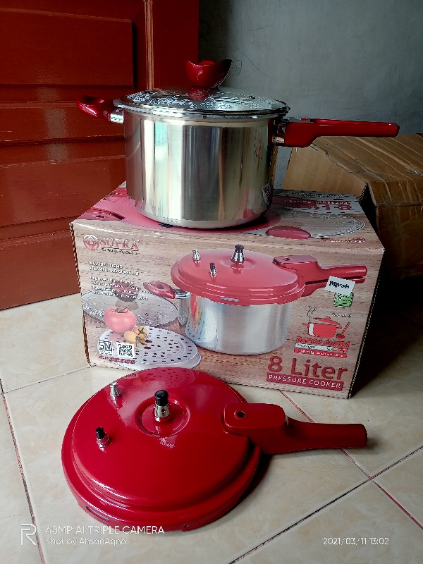 Panci Presto Supra 8 Lt / Supra Pressure 8lt - Ungu