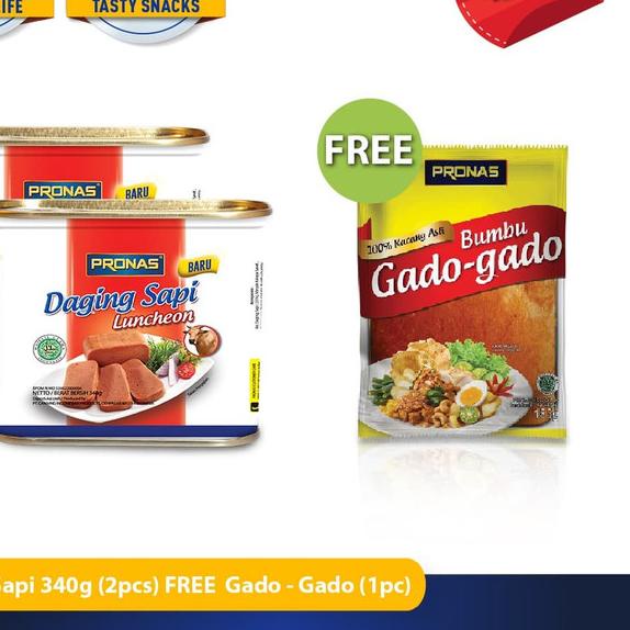 

➺ PRONAS Paket Special Luncheon Sapi 340 g FREE Gado-Gado 185 g ❅