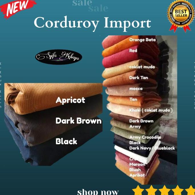 bahan kain kodorai. kain corduroy codoray cordoray. bahan celana jaket