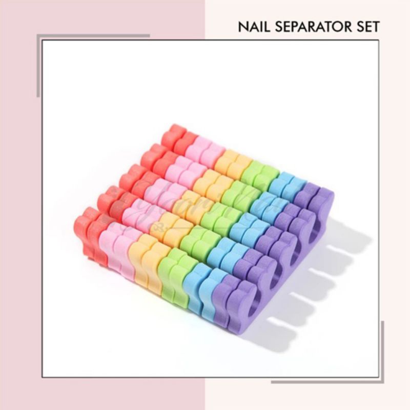 2pcs Nail separator toe separator pembatas jari pemisah jari tangan kaki manicure pedicure