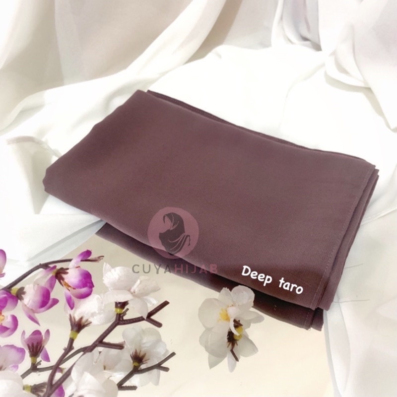 50+WARNA PASHMINA MALAY CERUTYBABYDOLL 180 X 75 Cm [PART 1] TERLARIS MURAH || CUYASHOP CUYAHIJAB SBY-Deep taro