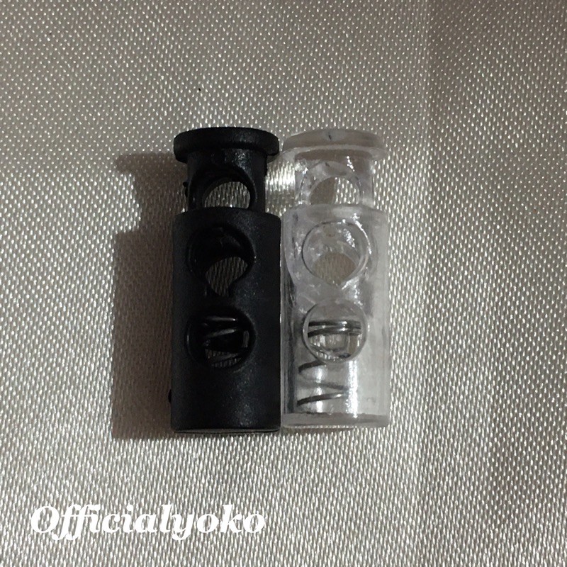 Stopper Tali / Stopper Botol Mini Lubang Dua (5pcs)